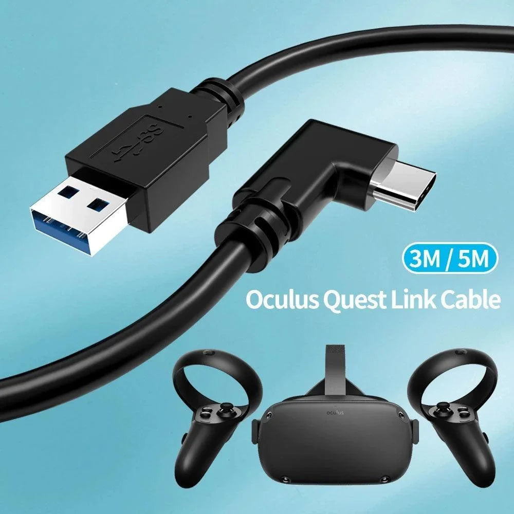 Oculus headset cable pc vr for quest 2 and quest link - console | oculus essentials