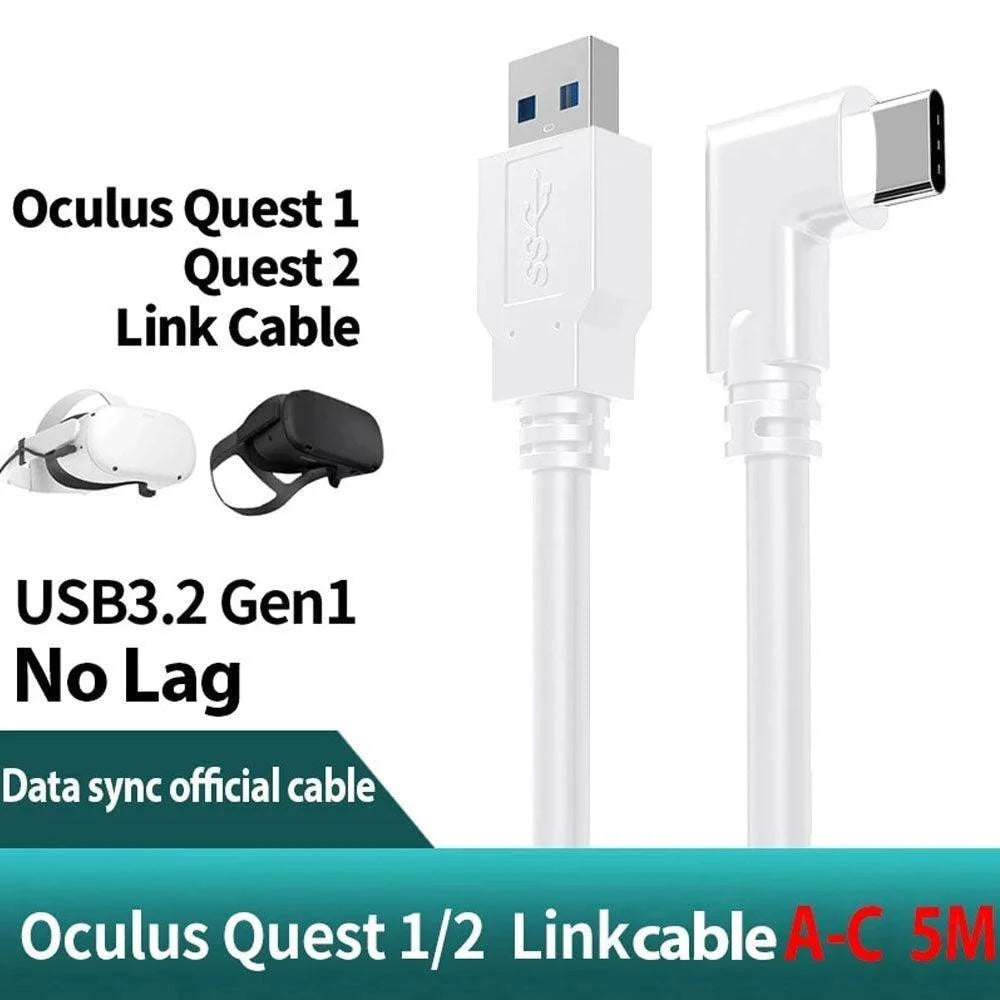 Oculus headset cable pc vr for quest 2 and quest link - console | oculus essentials
