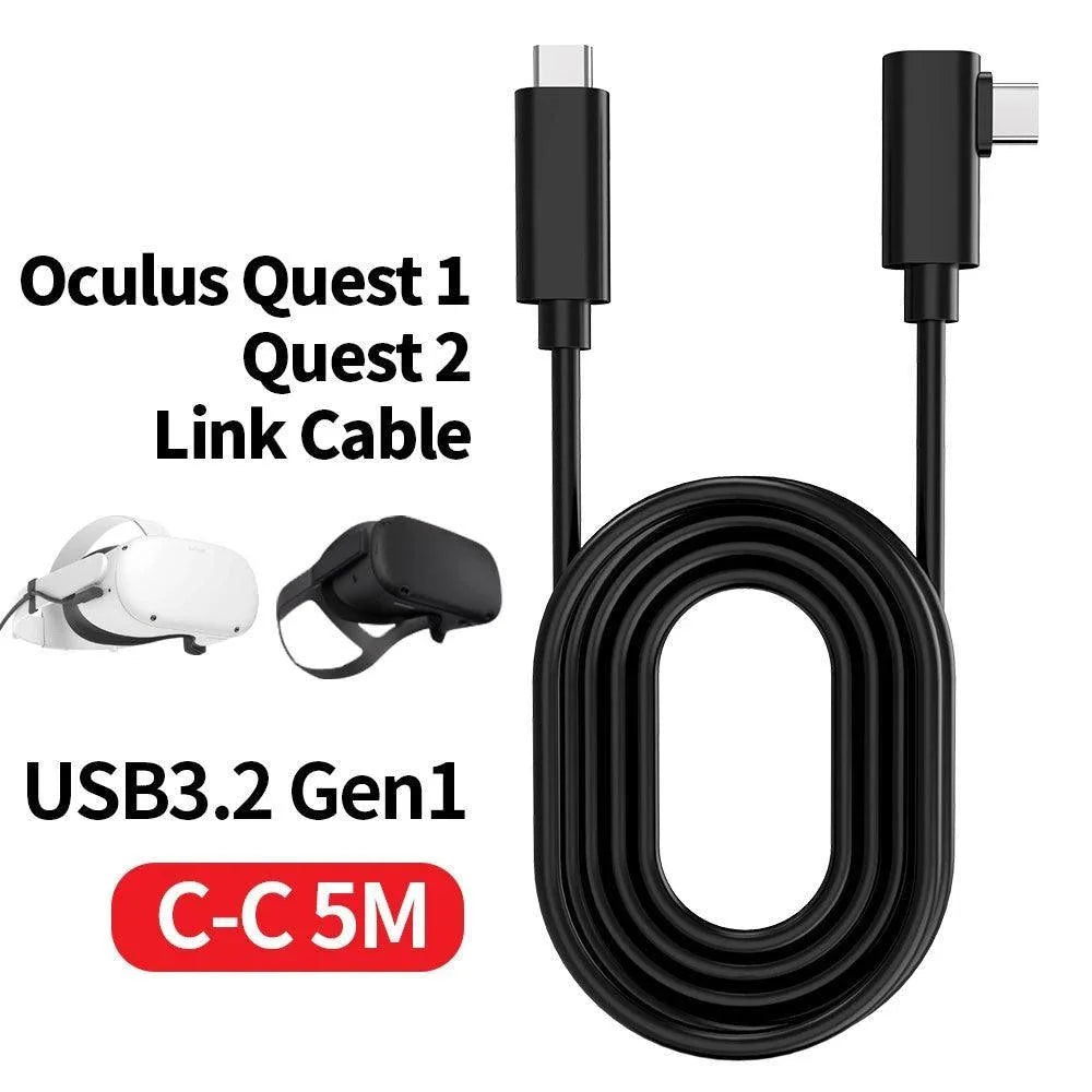 Oculus headset cable pc vr for quest 2 and quest link - console | oculus essentials