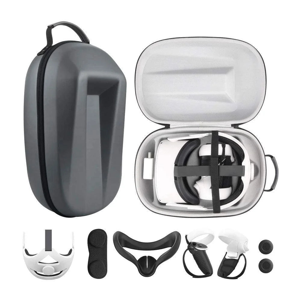 Travel case for oculus quest 2 halo strap - console | oculus essentials
