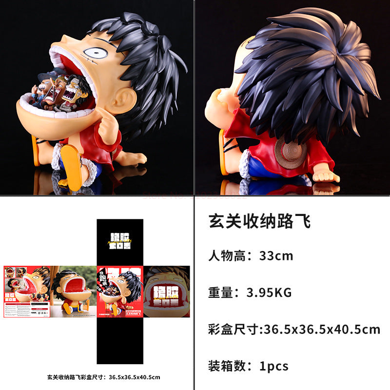 One Piece Luffy Anime Action Figure Entrance Storage Box