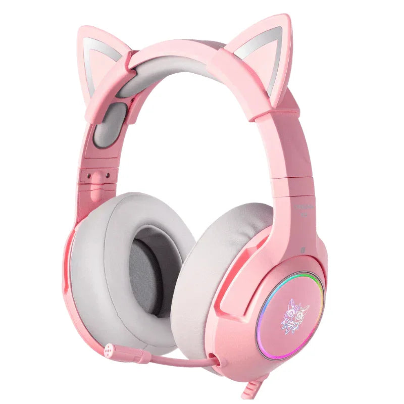Onikuma k9 elite stereo gaming headset with cat ears for ps4 xbox pc and switch - headsets