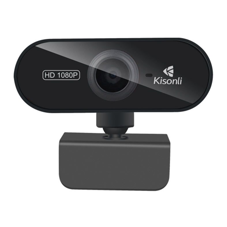 Pre venda - webcam kisonli pc6 1080p usb preta pc6-1080