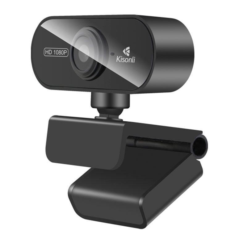 Pre venda - webcam kisonli pc6 1080p usb preta pc6-1080