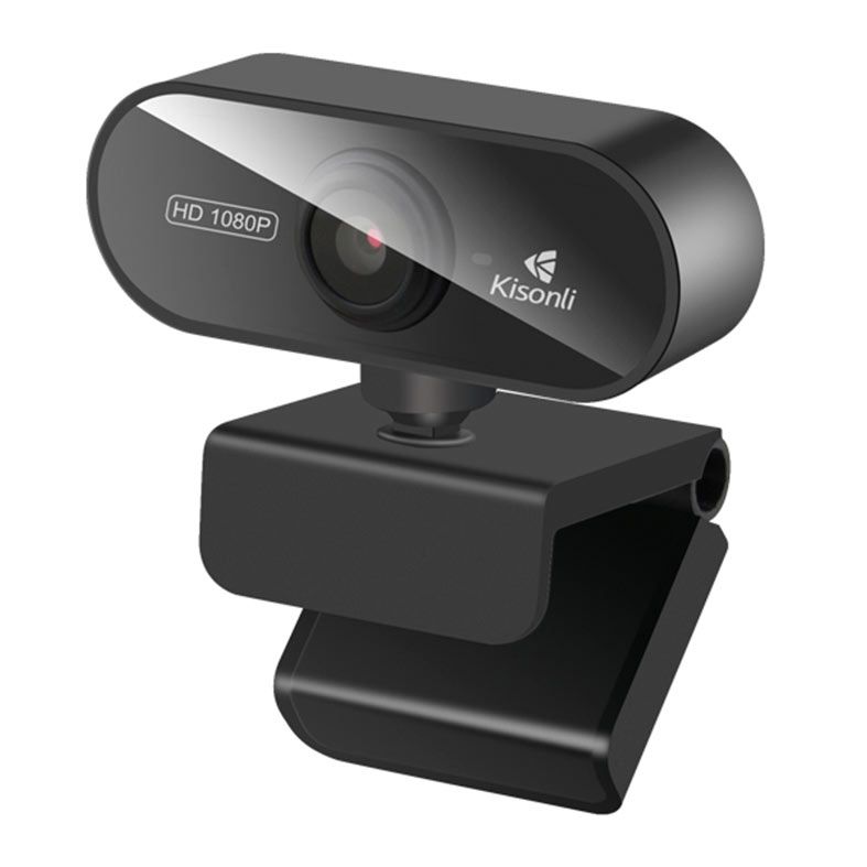 Pre venda - webcam kisonli pc6 1080p usb preta pc6-1080