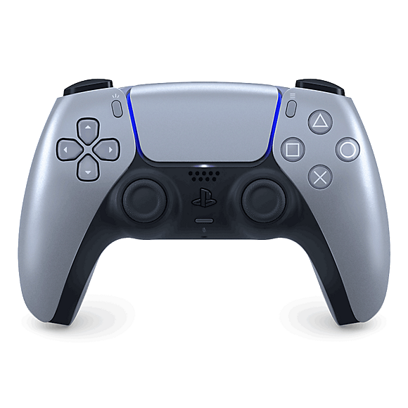 Playstation 5 dualsense wireless controller - sterling silver - console | controller