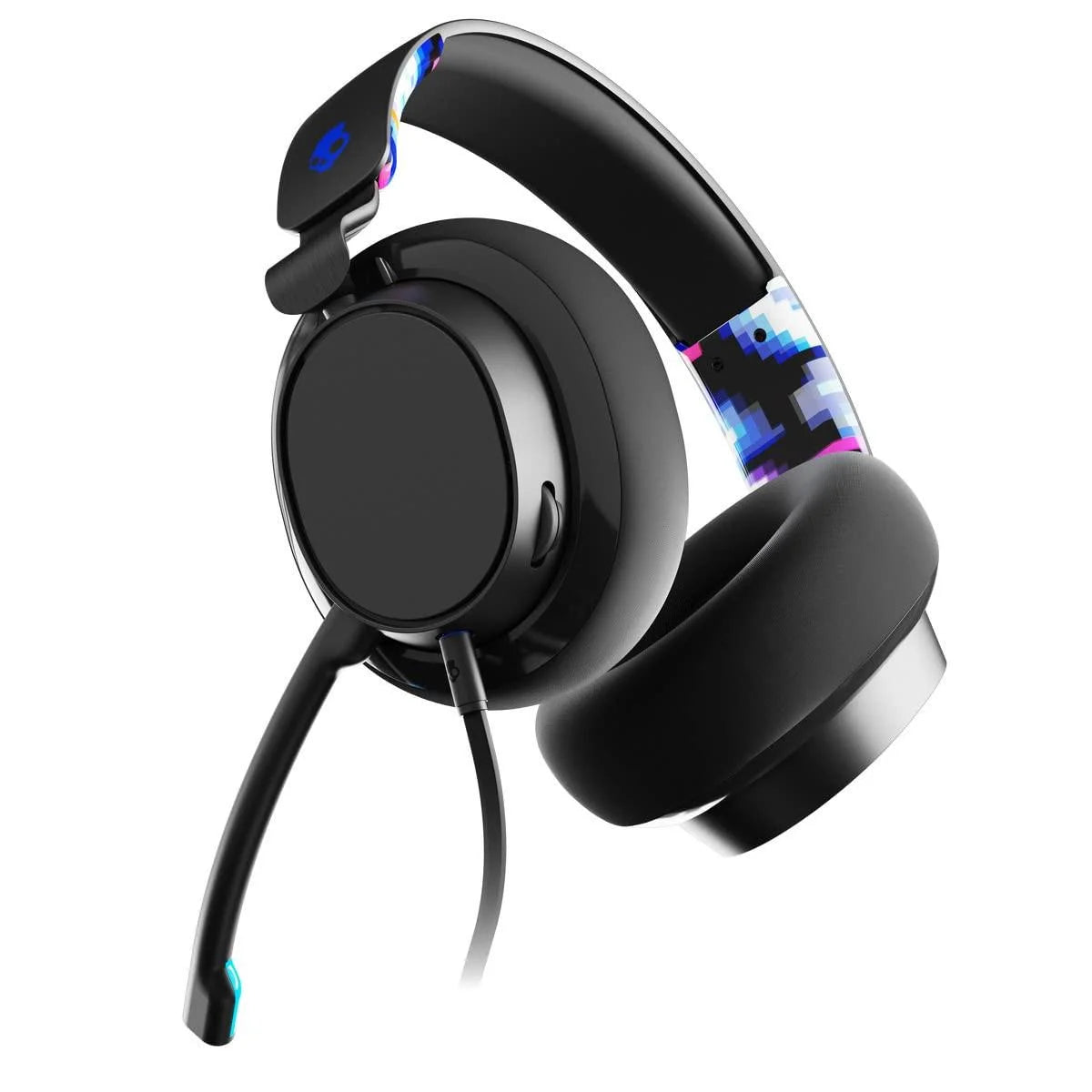 Skullcandy slyr pro wired over-ear gaming headset - blue digi hype - headsets