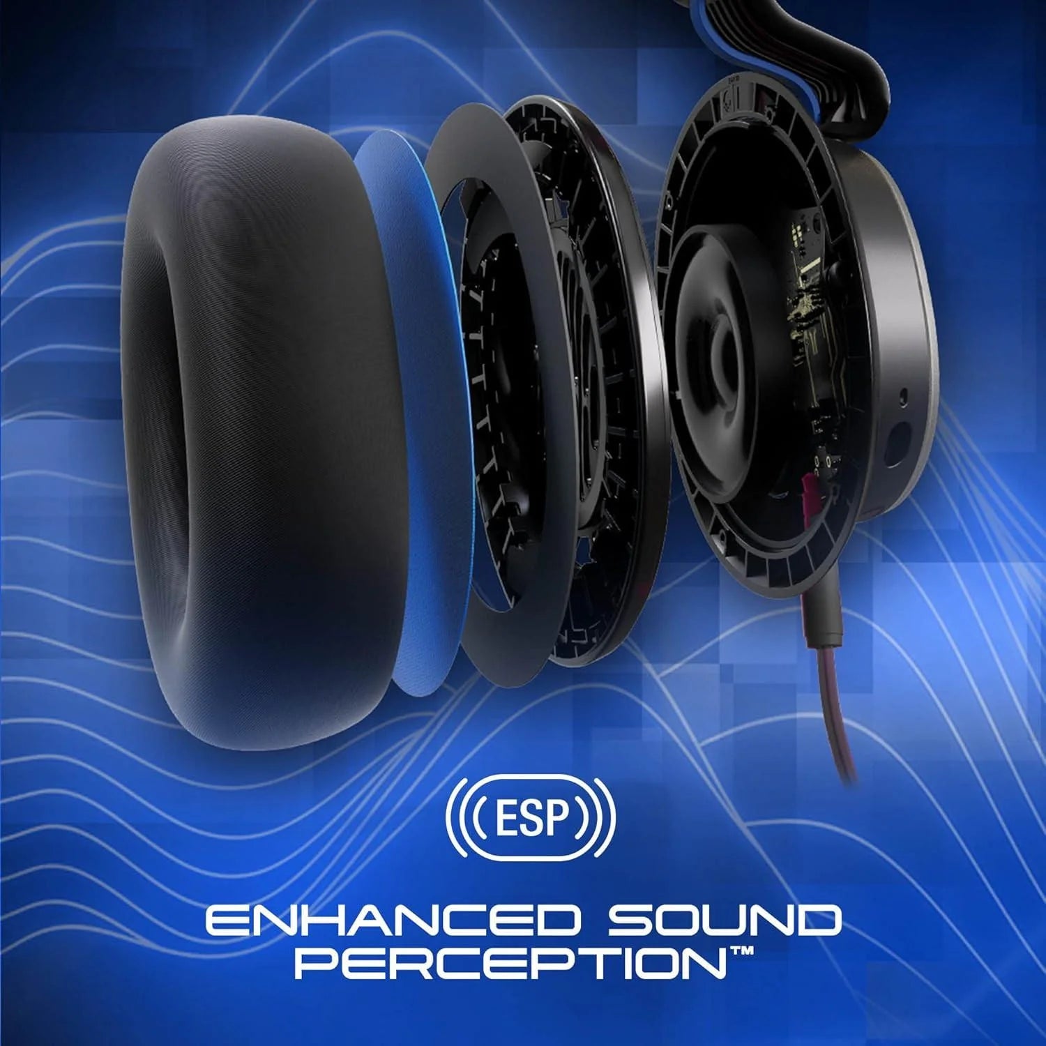 Skullcandy slyr pro wired over-ear gaming headset - blue digi hype - headsets