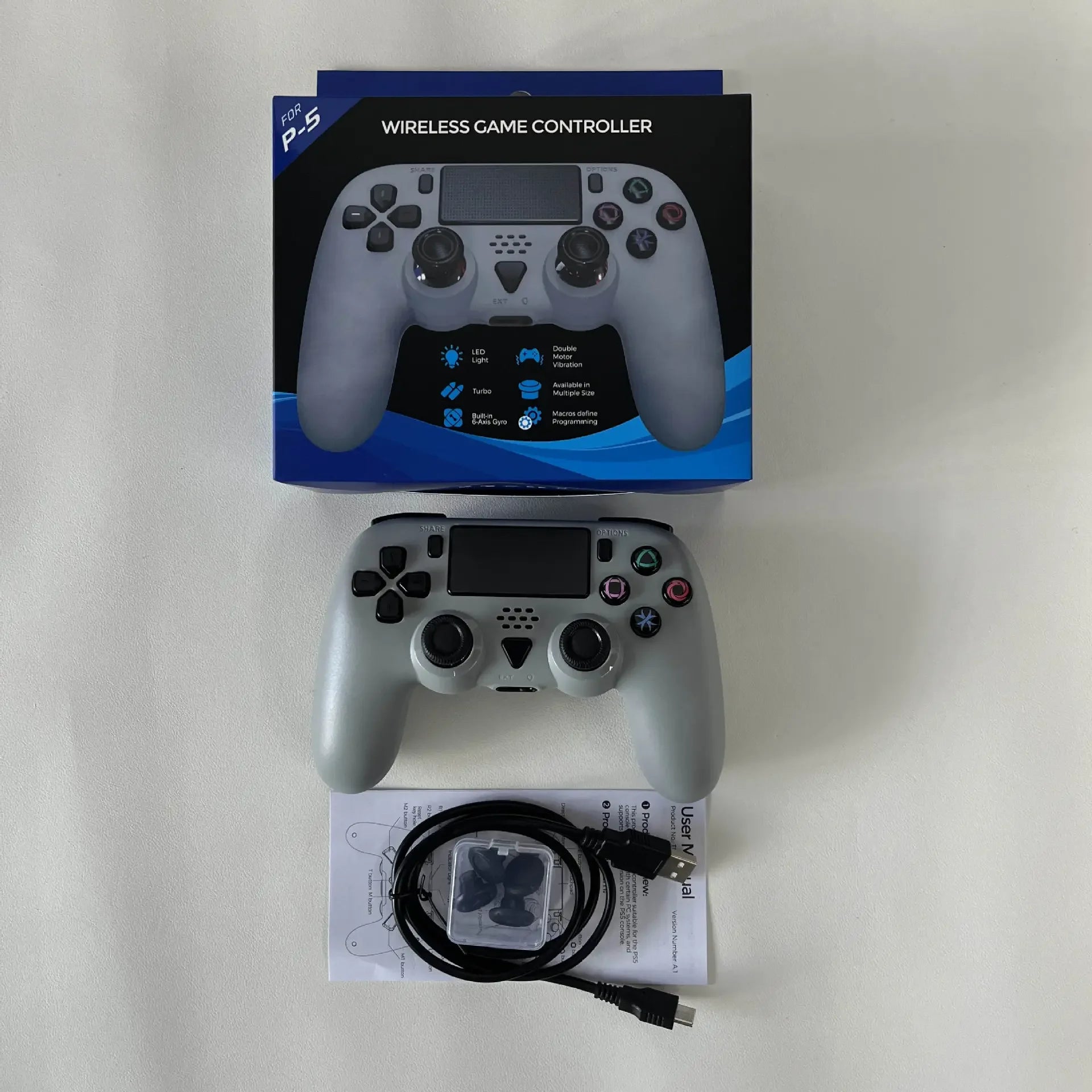 Dobe wireless controller for ps5/ps5 slim universal bt game controller for sony playstation ps5 game console joysticks