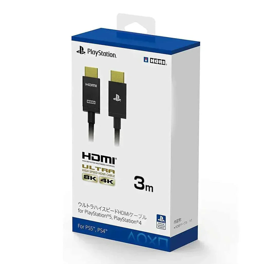 Hori hdmi cable for playstation 5 - ultra high-speed (2/3 m) - 3m - cables & chargers | car essentials