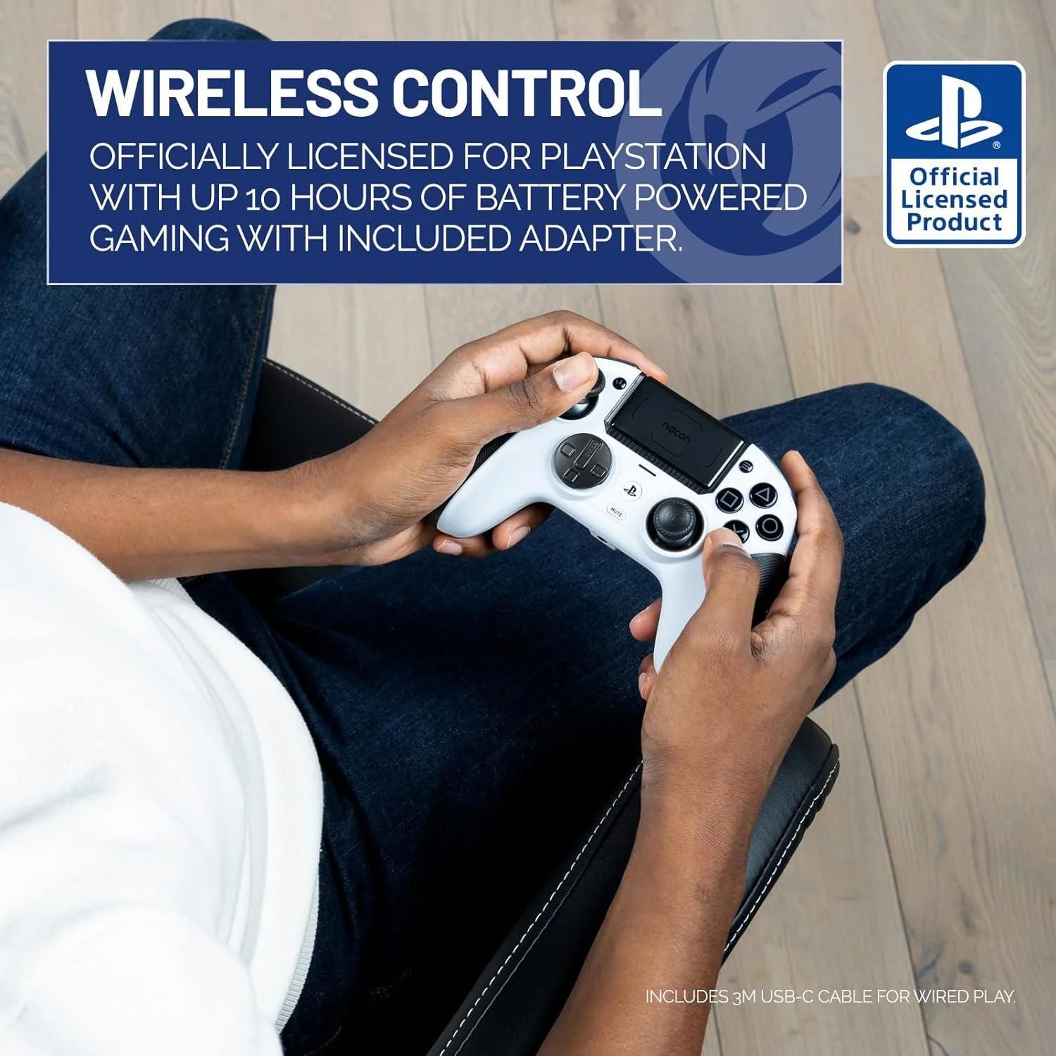 Nacon revolution 5 pro officially licensed playstation wireless gaming controller for ps5 / ps4 / pc - playstation