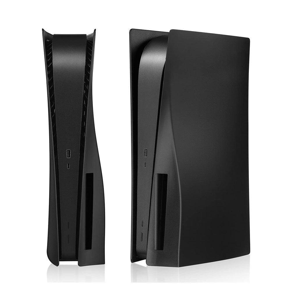 Ps5 console cover for ps5 console disc edition - black - console | ps5 essentials