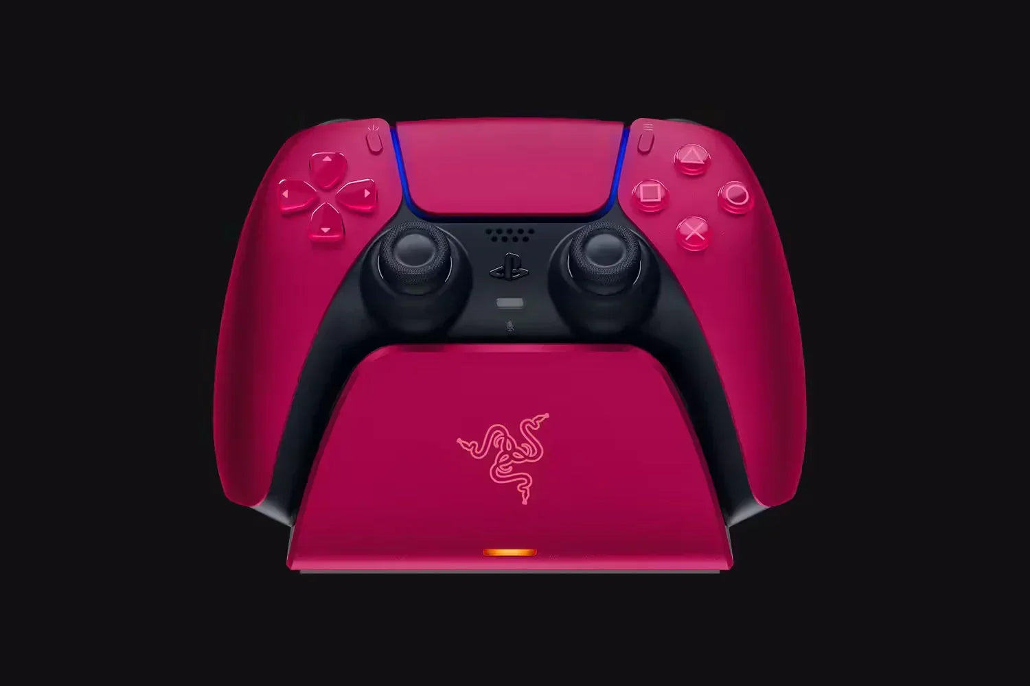 Razer quick charging stand for ps5™ - red - playstation consoles