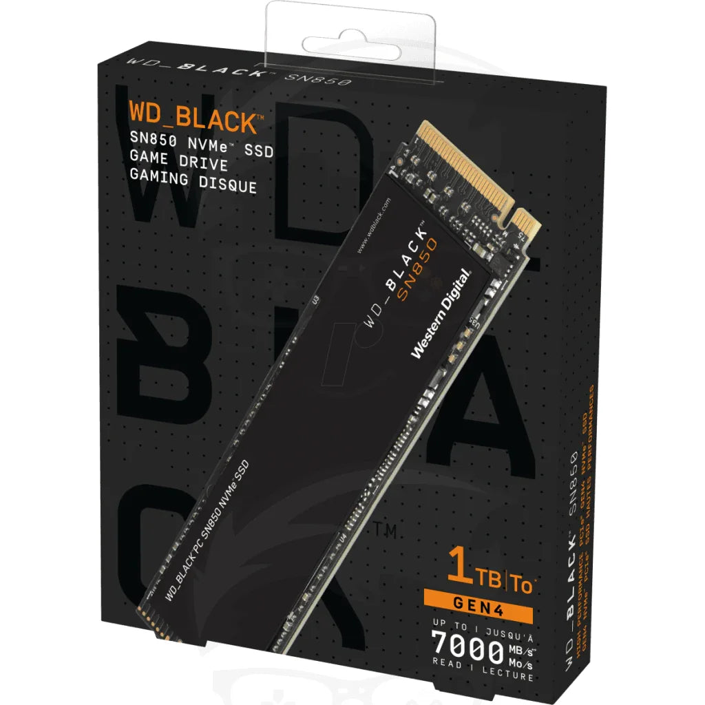 Wd black sn850 nvme m.2 1tb pci-express 4.0 x4 3d nand ssd w/ heatsink /ps5 compatible - pc hardware