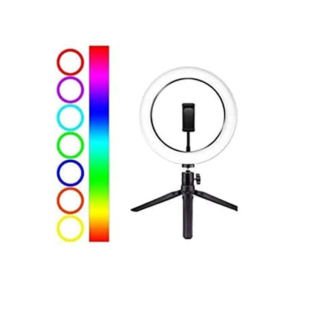 Portable mj26 12’’ rgb desktop soft led ring light - streaming