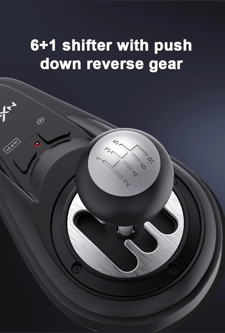 Pxn a7 racing wheel gear shifter 6 +1 shifter metal disk with handbrake button - racing