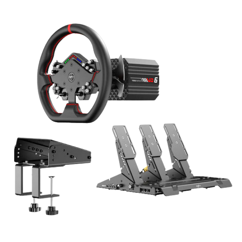 Pxn vd6 bundle: pc steering wheel and pedals - simulators