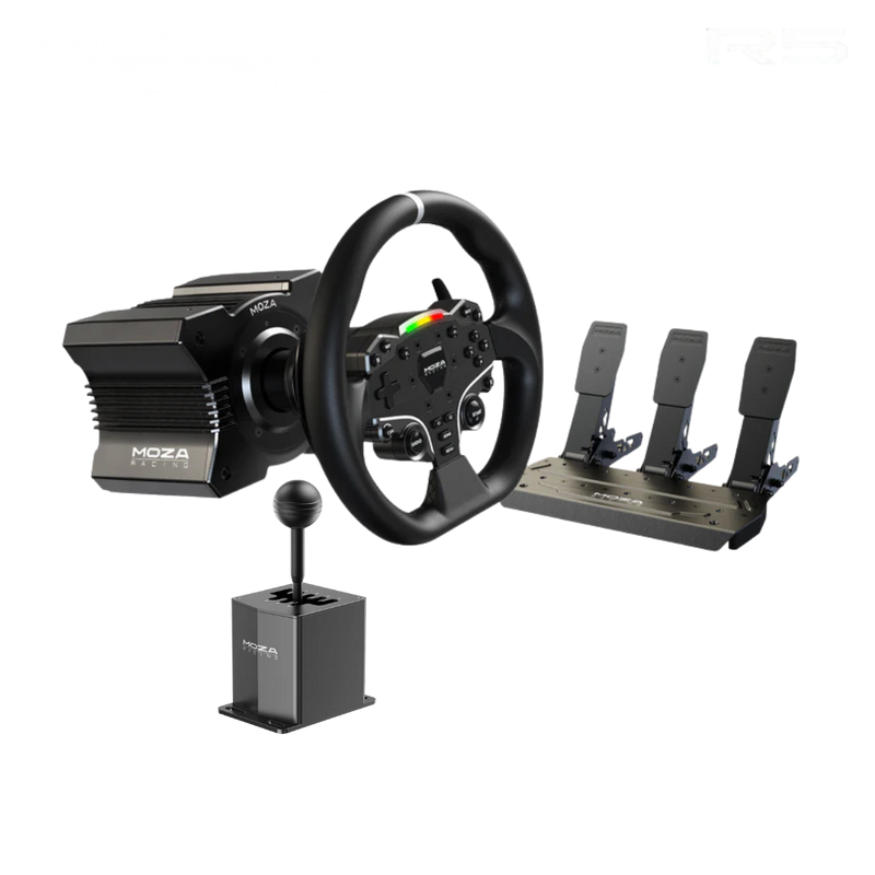 Moza r5 wheel and pedals kit racing simulator - simulators