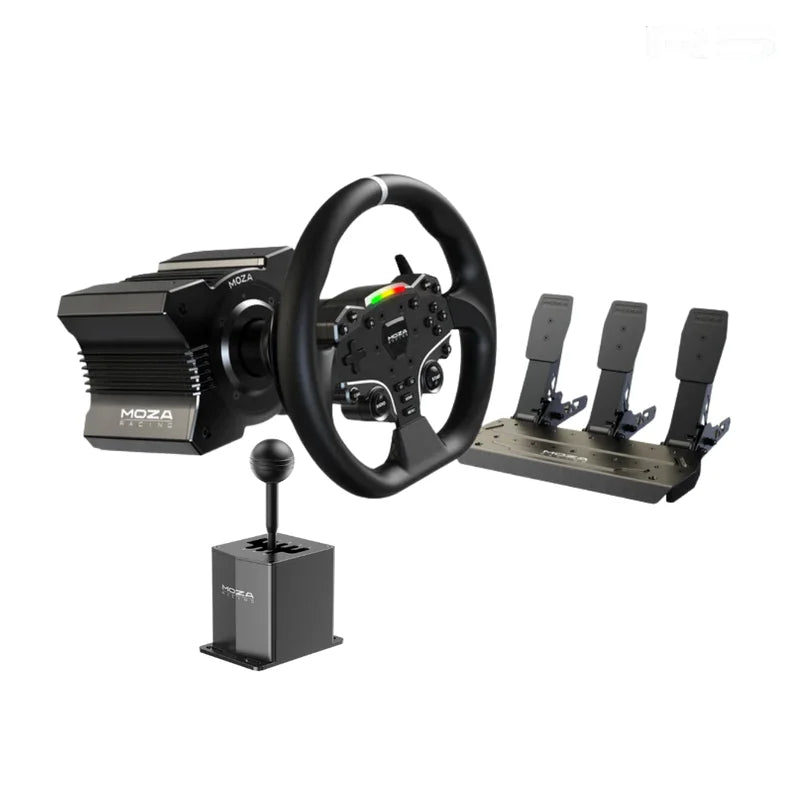 Moza r5 wheel and pedals kit racing simulator - simulators