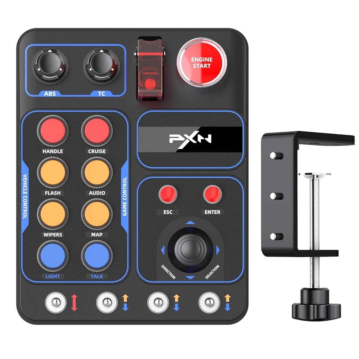 Pxn cb1 racing button box pc usb - simulation racing instrument center control - racing