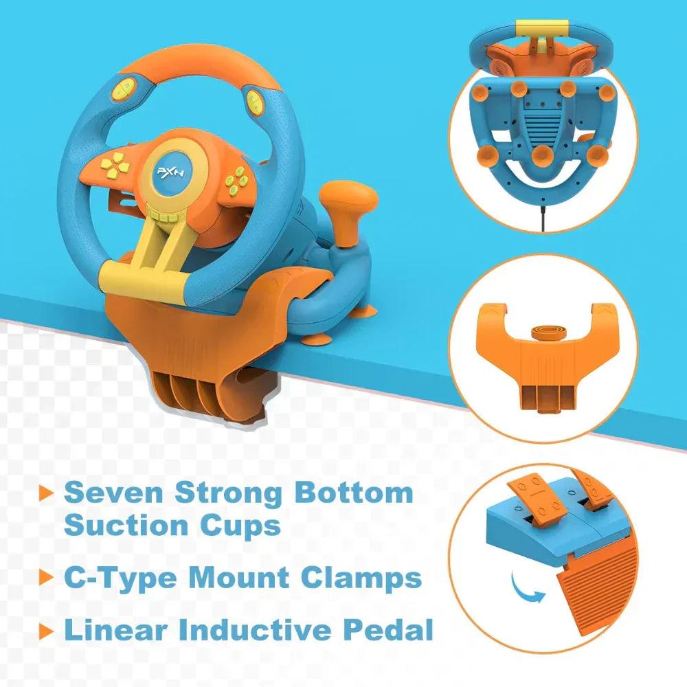 Pxn laishida v3 pro 180° gaming steering wheel - racing gear