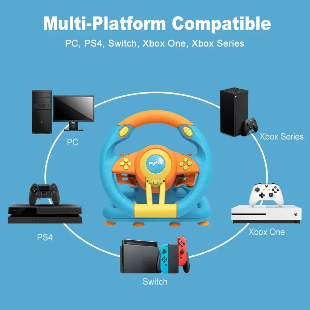 Pxn laishida v3 pro 180° gaming steering wheel - racing gear