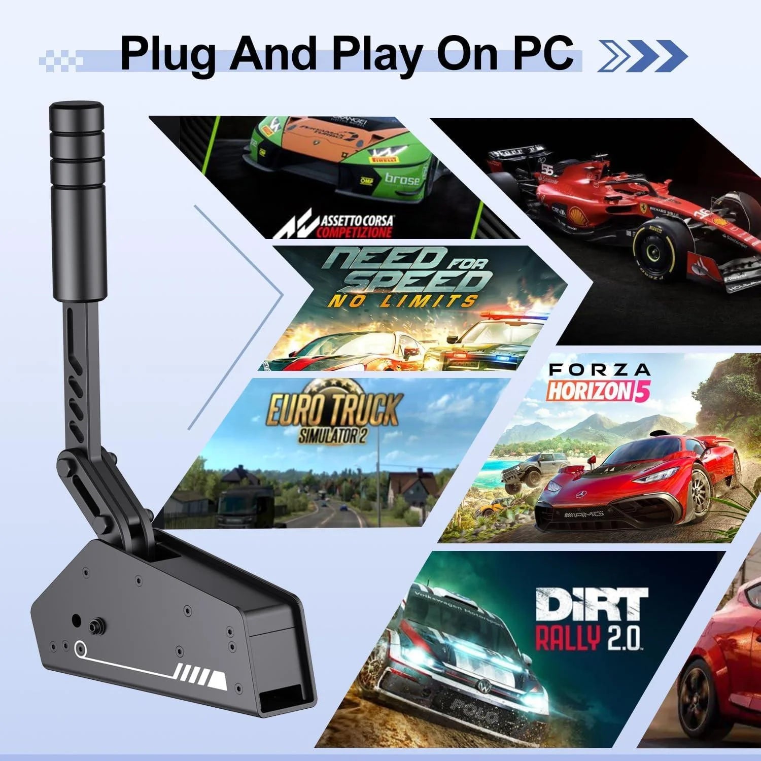 Pxn usb pc handbrake hbs16bit hall sensor linear sim handbrake for racing - racing