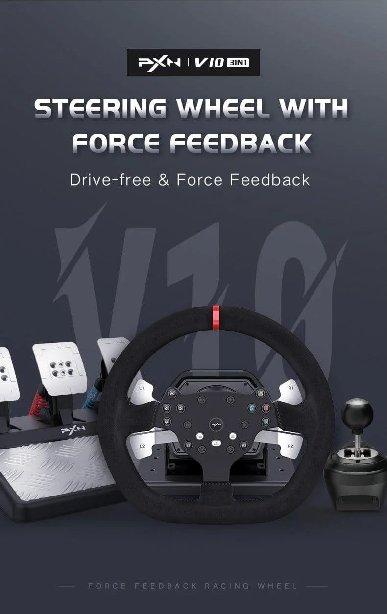 Pxn v10 steering wheel - racing gear