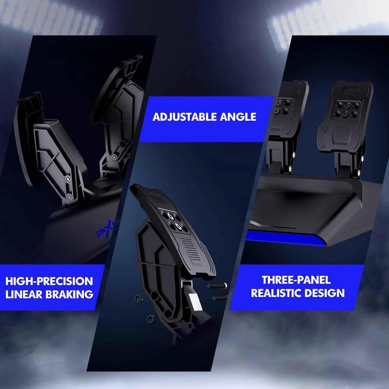 Pxn v99 racing wheel - gaming racing wheel with pedals and driving force feedback - racing