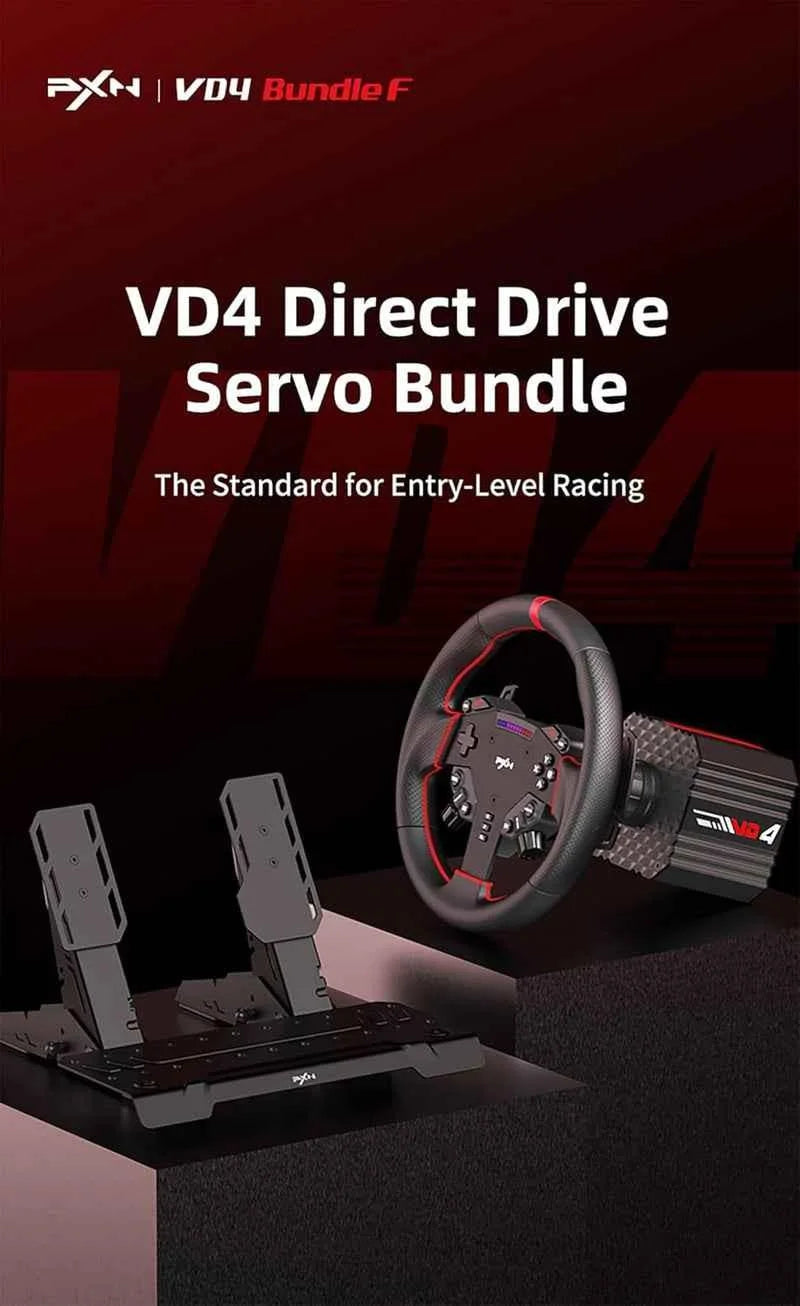 Pxn vd4 bundle f gaming sim racing wheel - simulators