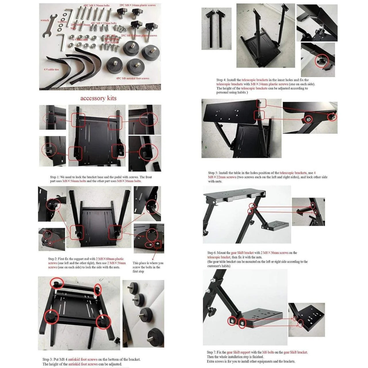 Vevor racing wheel stand for thrustmaster gaming wheels