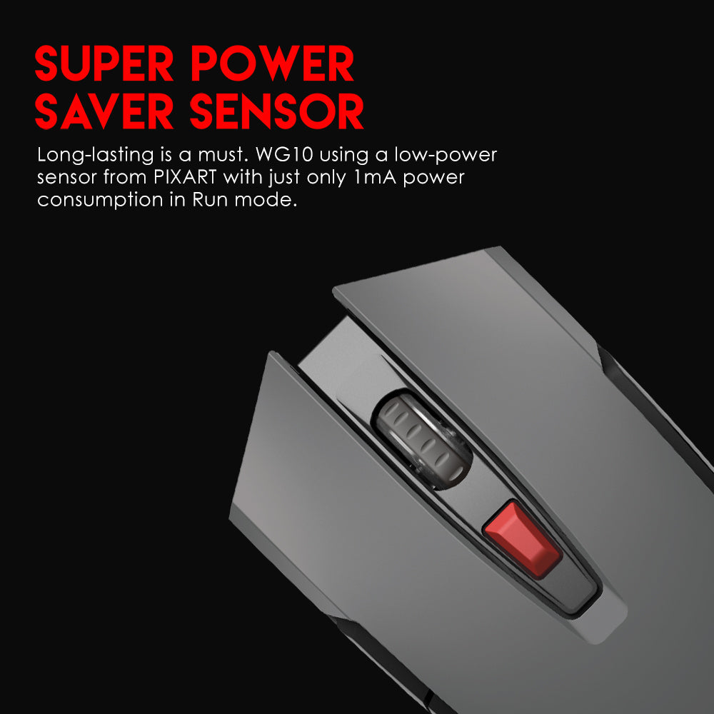 Raigor Ii Wg10 Wireless 2.4ghz Pro-gaming Mouse - Gameonjo