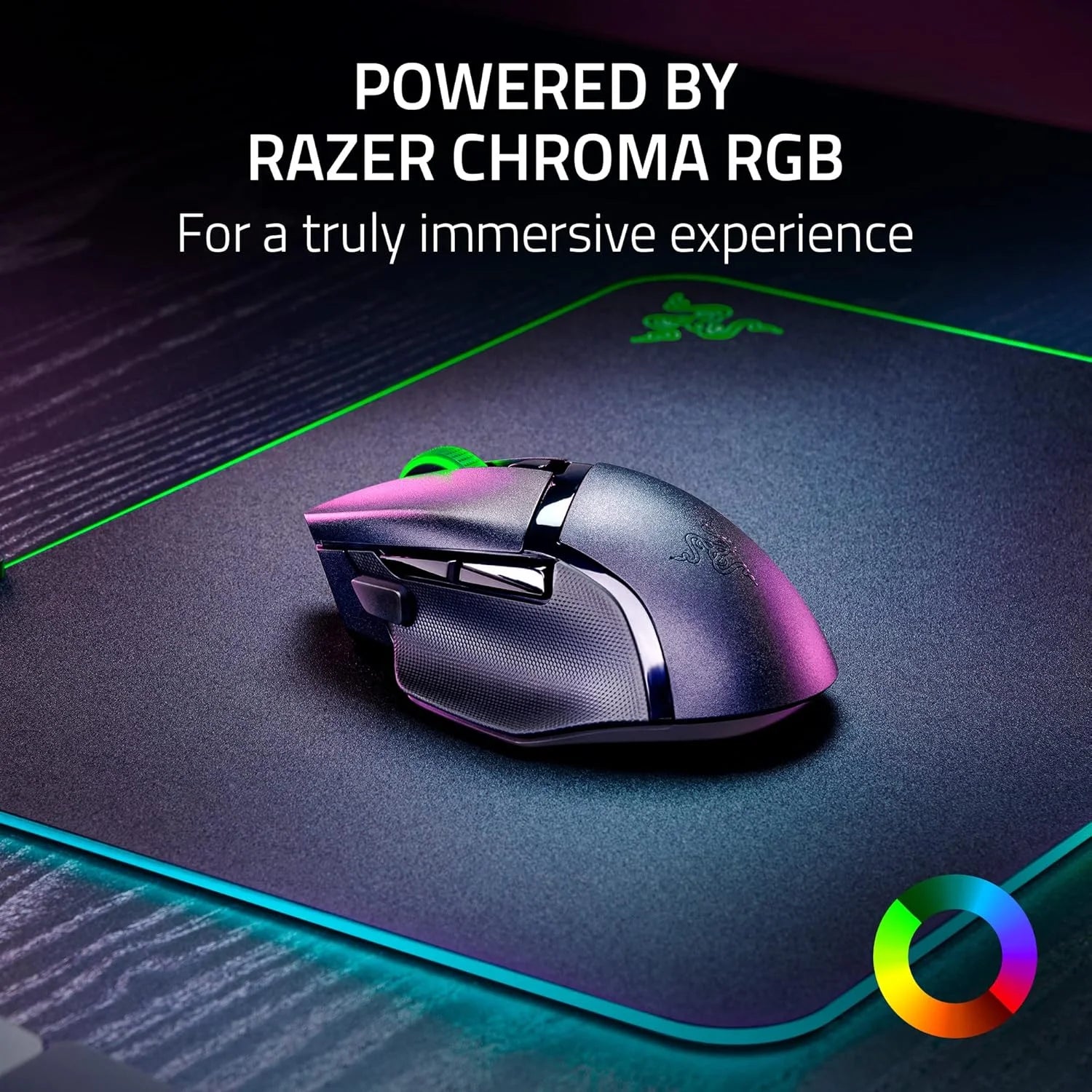 Razer basilisk v3 x hyperspeed customizable wireless gaming mouse: mechanical switches gen-2-5g advanced 18k optical