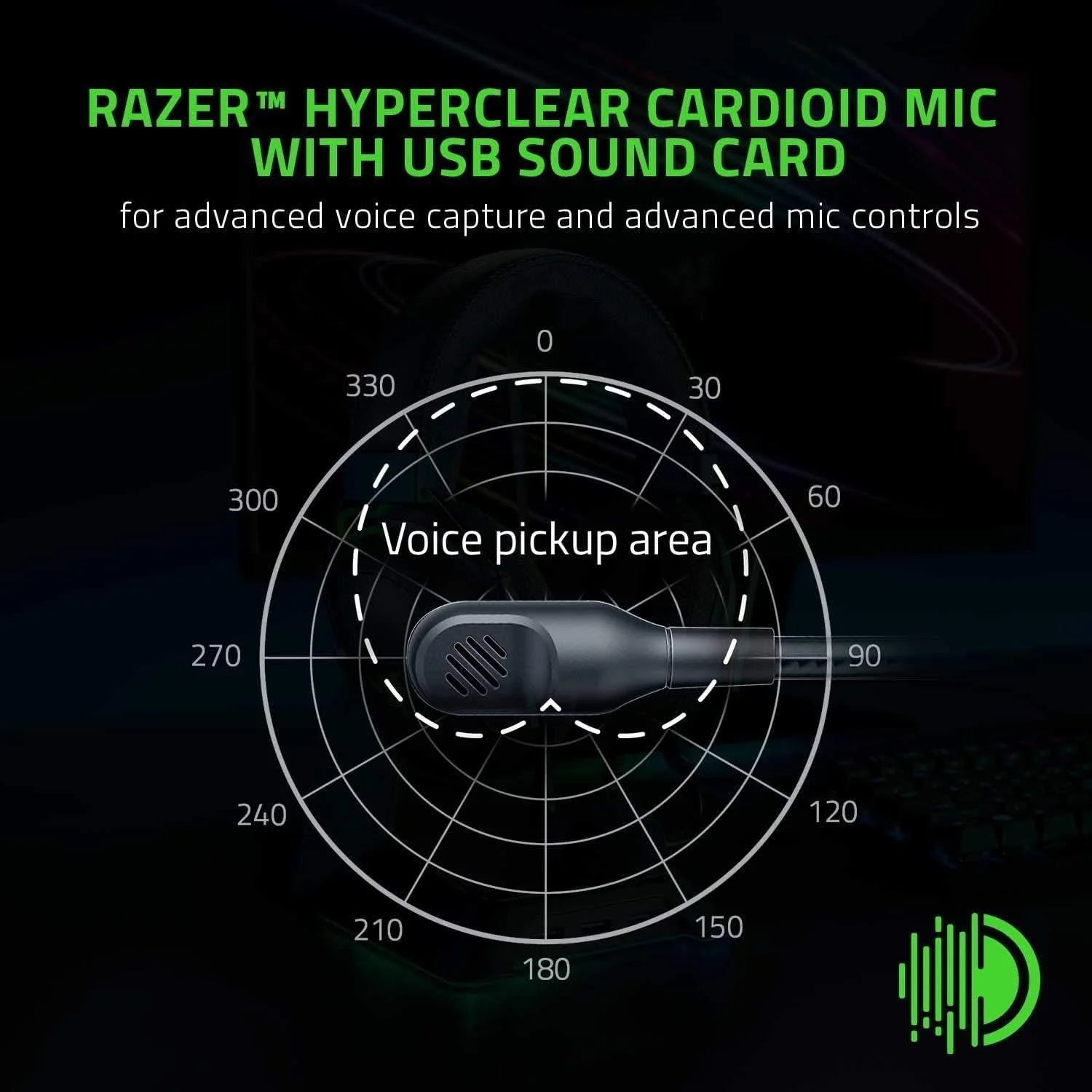 Razer blackshark v2 gaming headset thx spatial audio w usb sound card - headsets