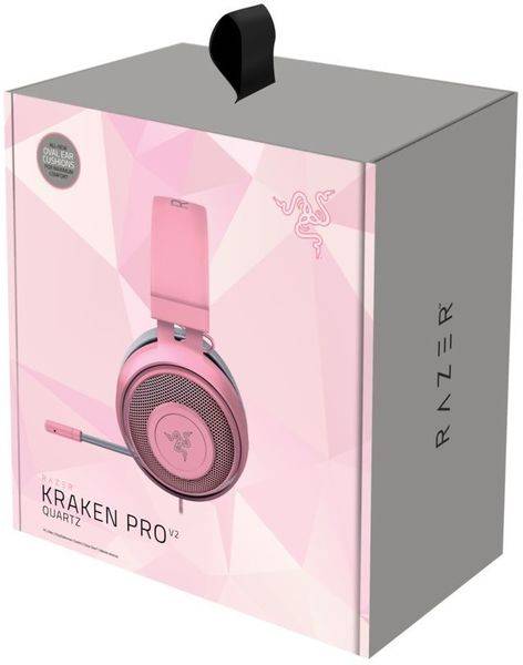 Razer Kraken Pro V2: Lightweight Aluminum Headband - Retractable Mic - In-line Remote - Gaming Headset Works with Pc, Ps4, Xbox One, Switch, & Mobile Devices - Quartz - Gameonjo