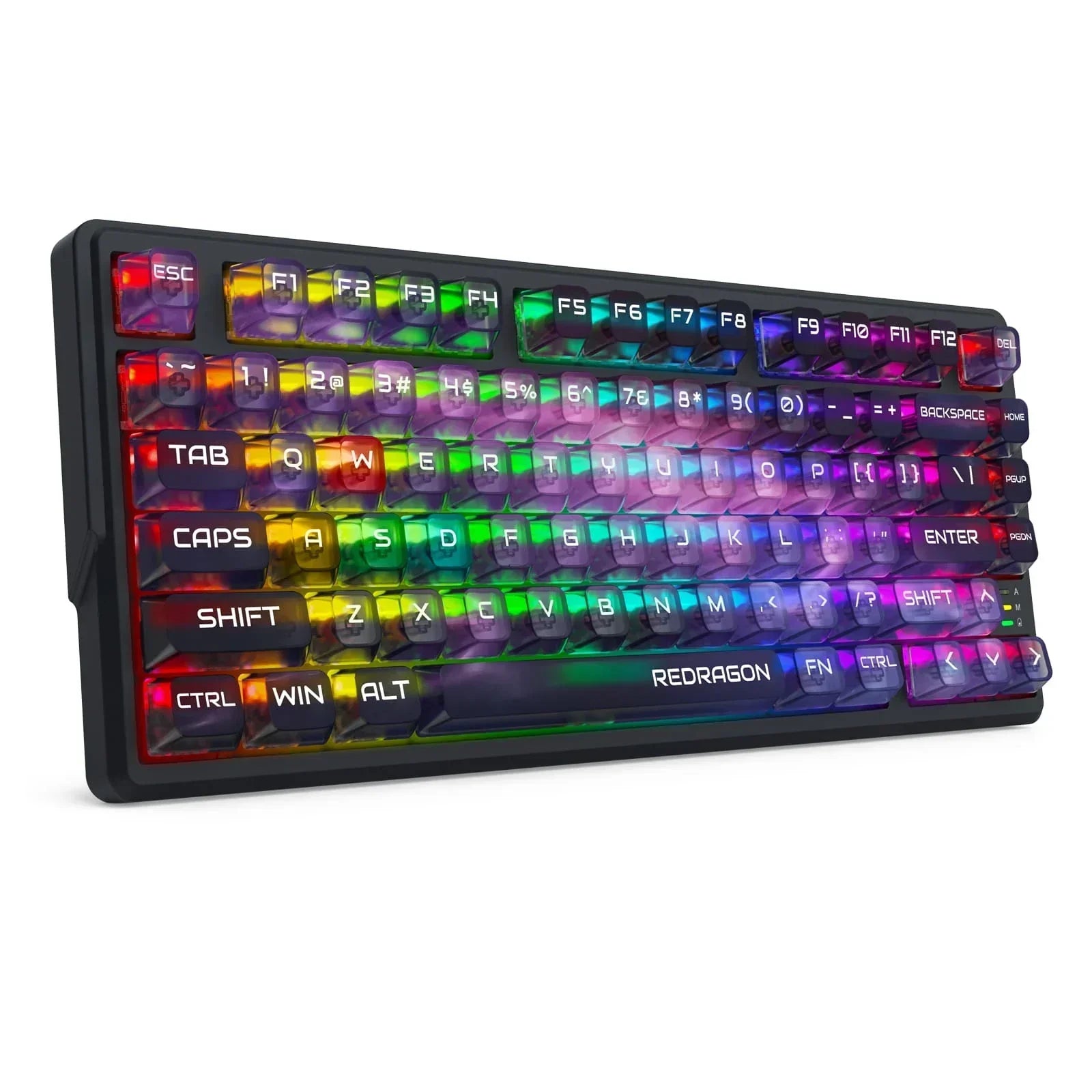Redragon barlette magnetic gaming keyboard amethyst purple (k767-wl-m)