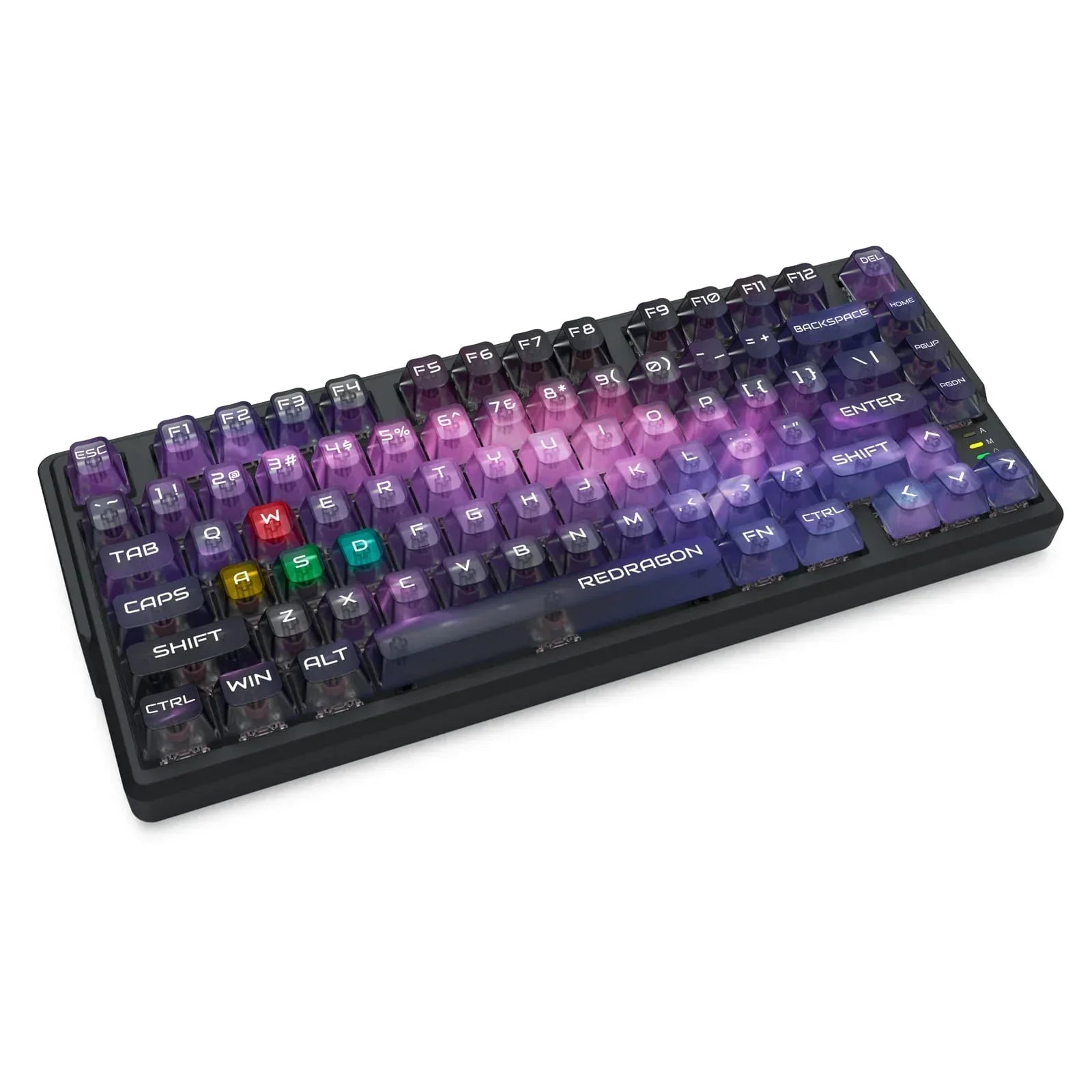 Redragon barlette magnetic gaming keyboard amethyst purple (k767-wl-m)