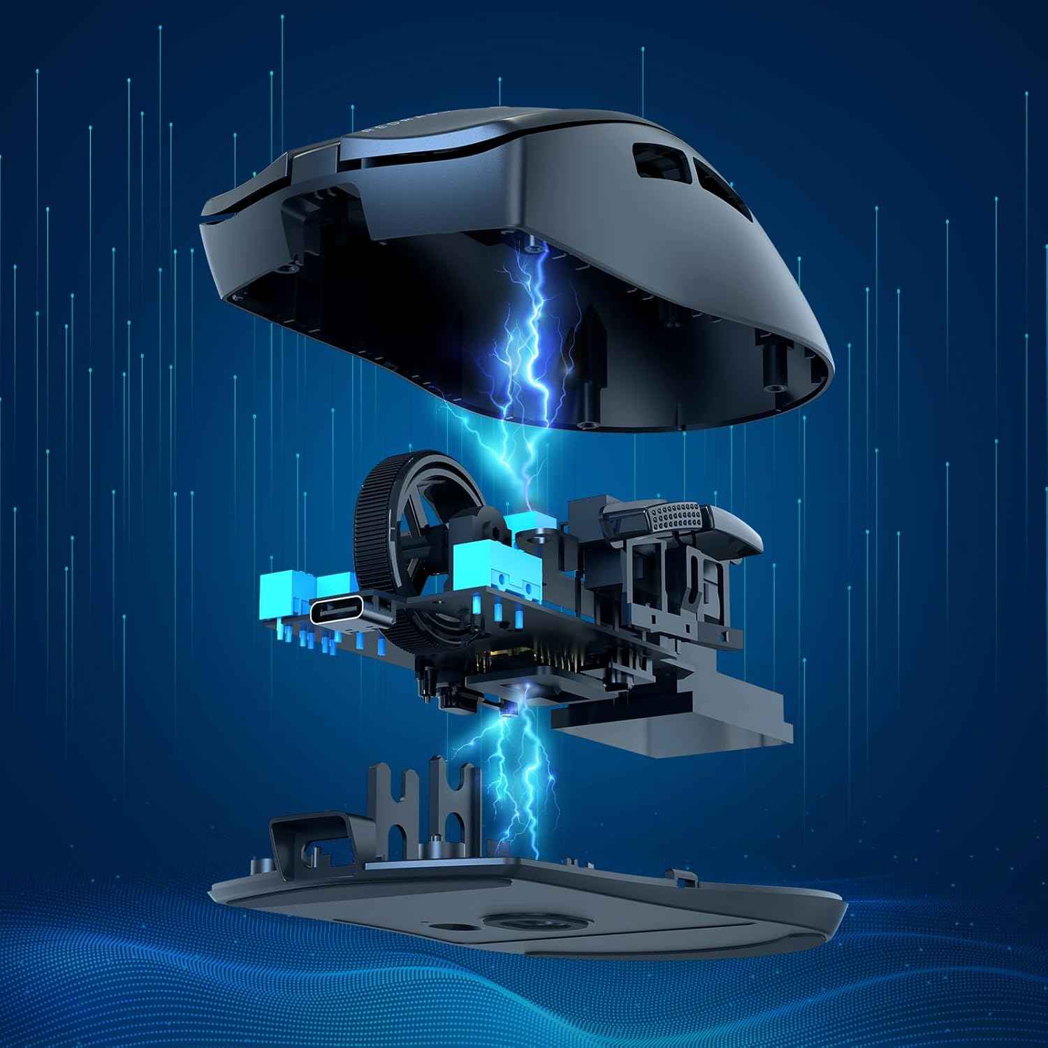 Redragon Gaming Mouse, 44g Ultra-light 8k Polling Rate 26000 Dpi Mouse, Full