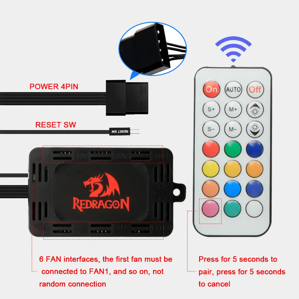 Redragon Gc-f009 Pc Cooling Fan - Gameonjo