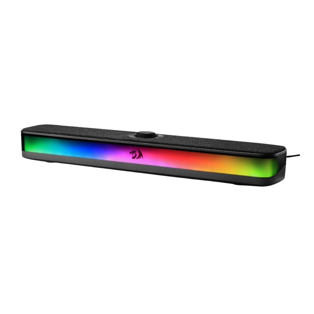 Redragon gs515 rgb soundbar - 2.0 channel stereo computer speakers for enhanced audio experience - audio | speakers