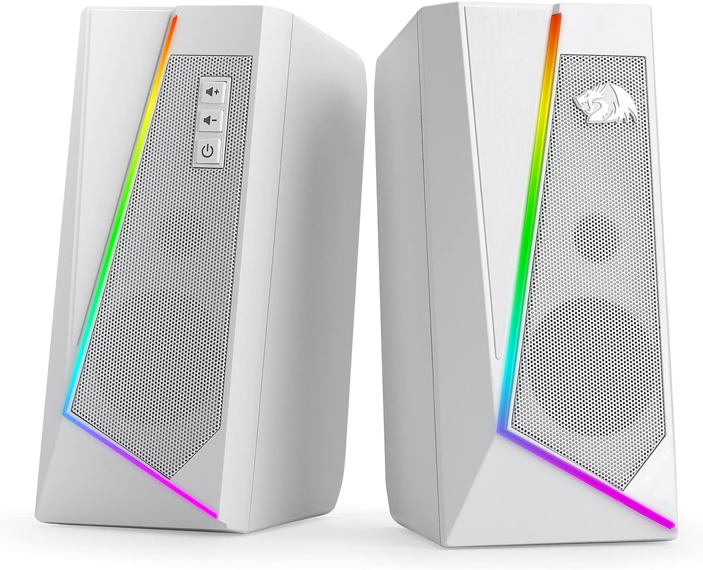 Redragon Gs520 Rgb Desktop Speakers White - Gameonjo