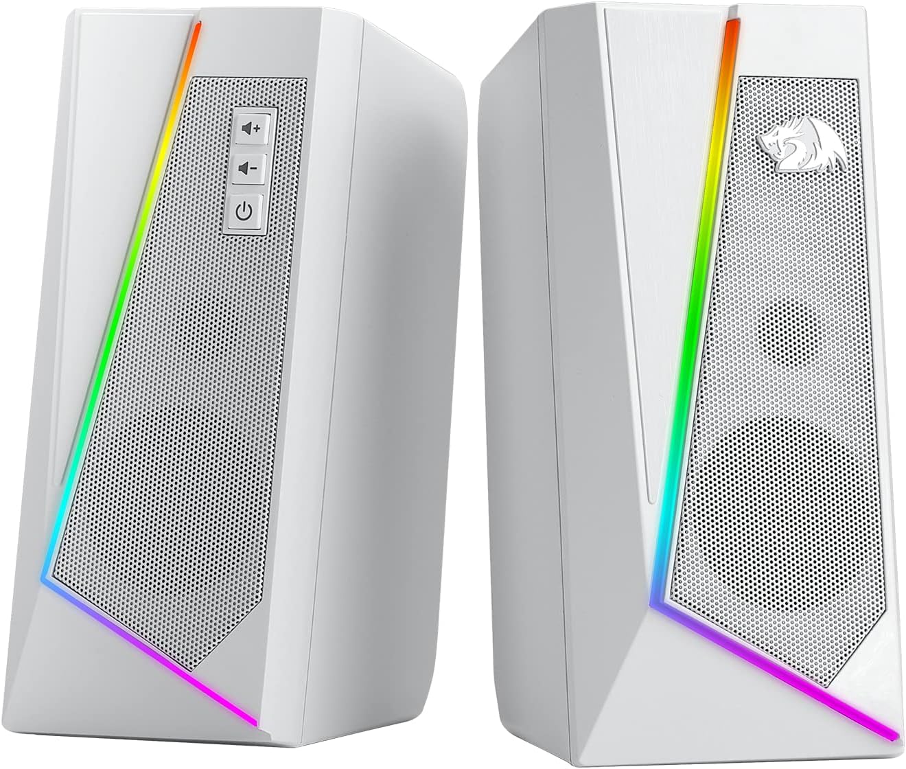 Redragon Gs520 Rgb Desktop Speakers White - Gameonjo