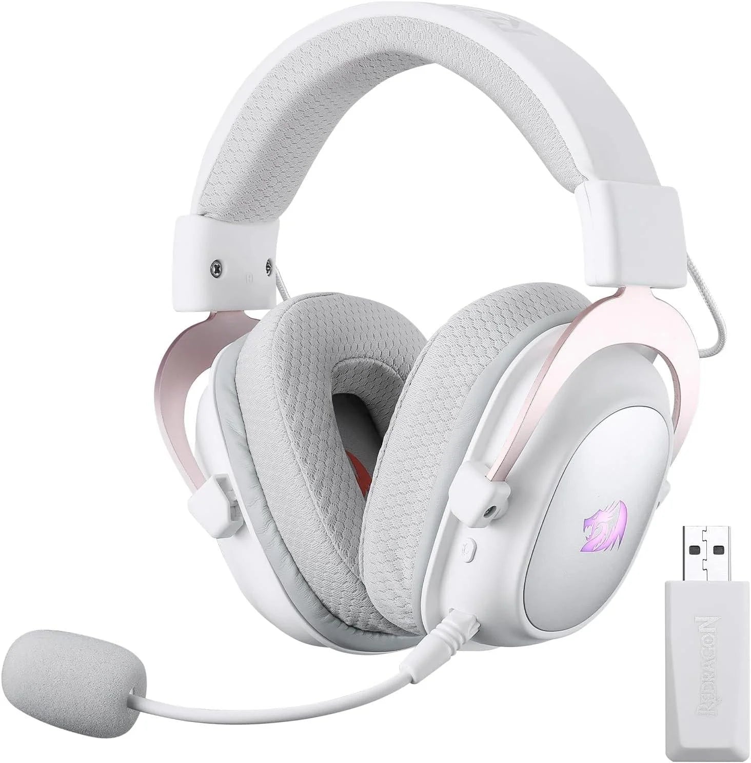 Redragon h510 pro 3-mode rgb gaming headset - 7.1 surround sound - audio | wireless headset
