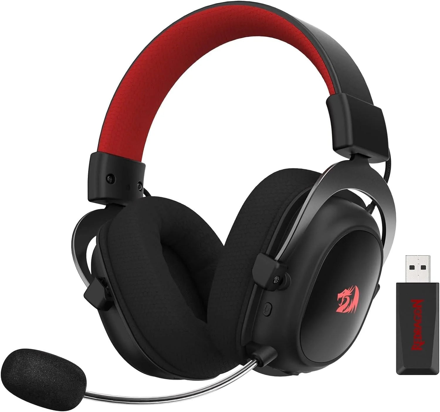 Redragon h510 pro zeus-pro rgb wireless gaming headset - 7.1 surround sound - headsets