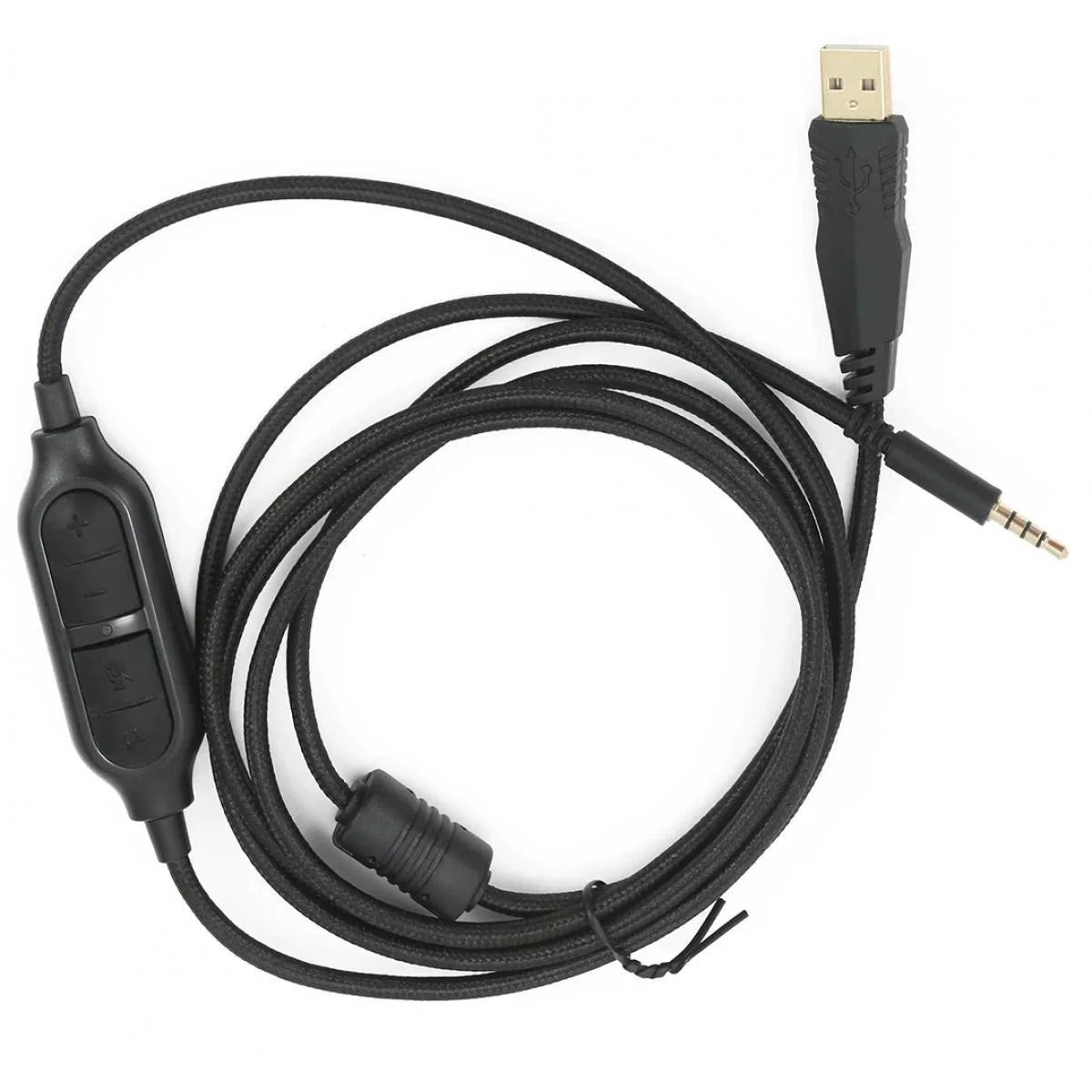 Redragon h510 zeus usb cable 3.5mm male audio aux jack to usb 2.0 - headsets