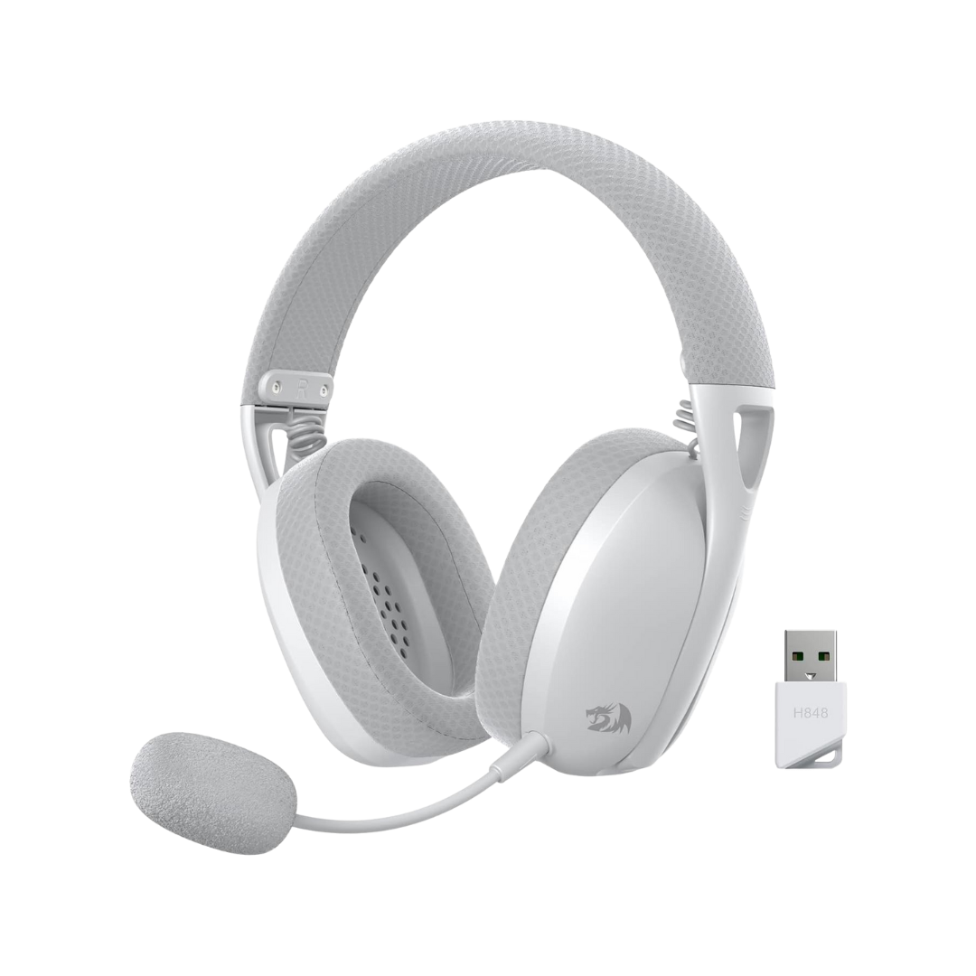 Redragon h848 wireless gaming headset - lightweight design with 7.1 surround sound - audio | wireless headset