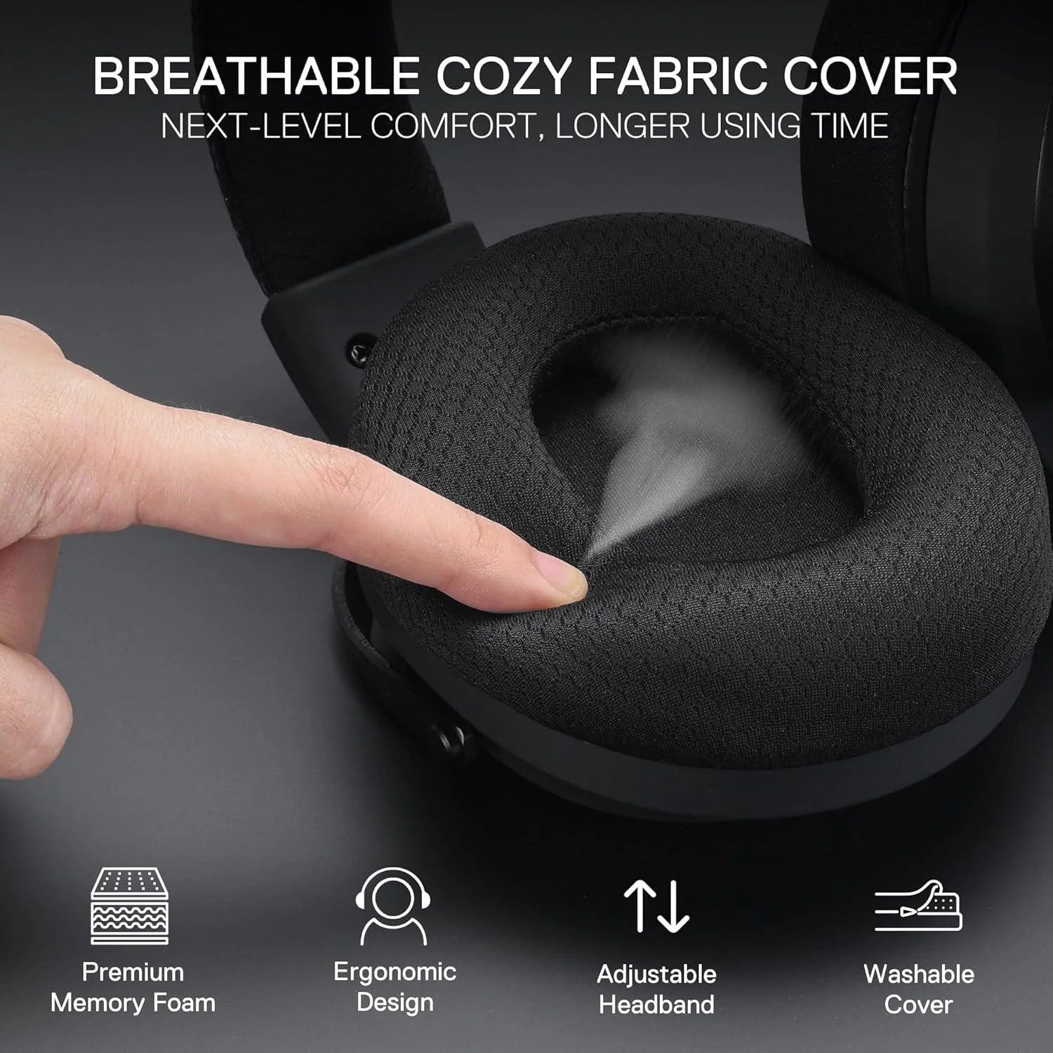 Redragon h858 3-mode wireless gaming headset 7.1 surround sound & headset stand - audio | wireless headset