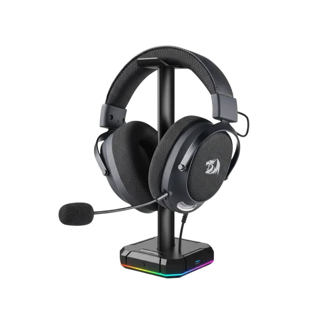Redragon h858 3-mode wireless gaming headset 7.1 surround sound & headset stand - audio | wireless headset