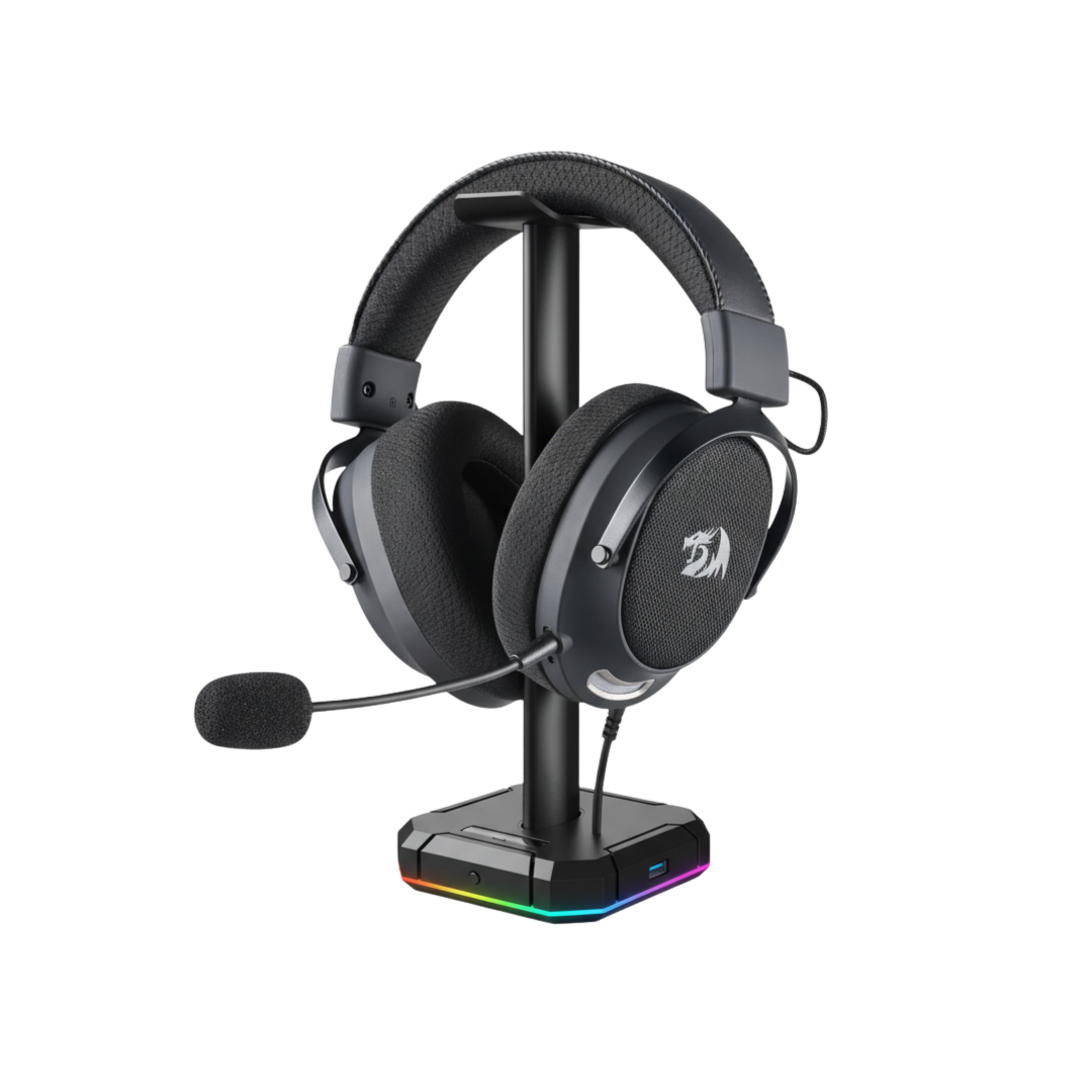 Redragon H858 3-mode Wireless Gaming Headset, 7.1 Surround Sound & Headset Stand