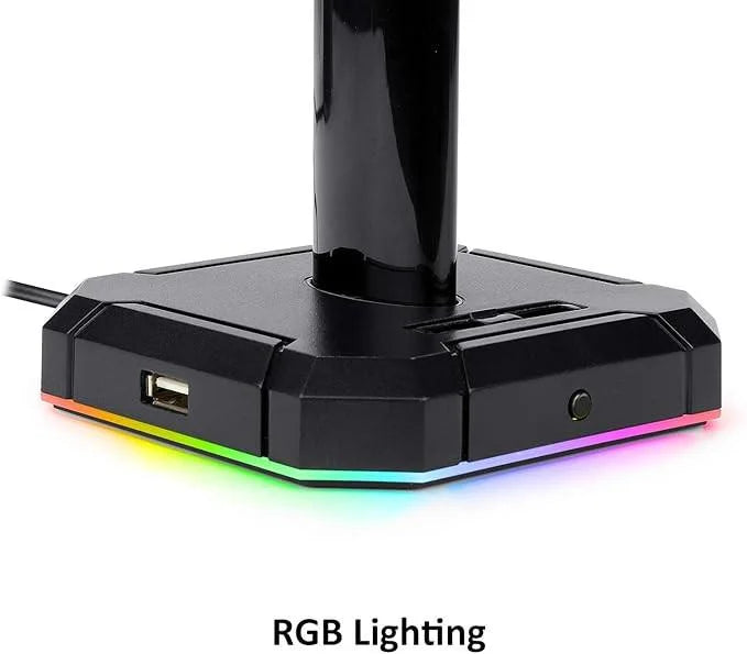 Redragon ha300 scepter pro headset stand rgb backlit gaming headphone stand - audio | headset accessories